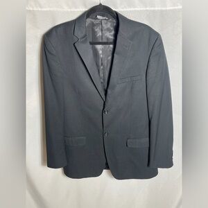 Caravelli Slim Black Pinstripe Blazer 40L Drop 6 Long Suit Jacket